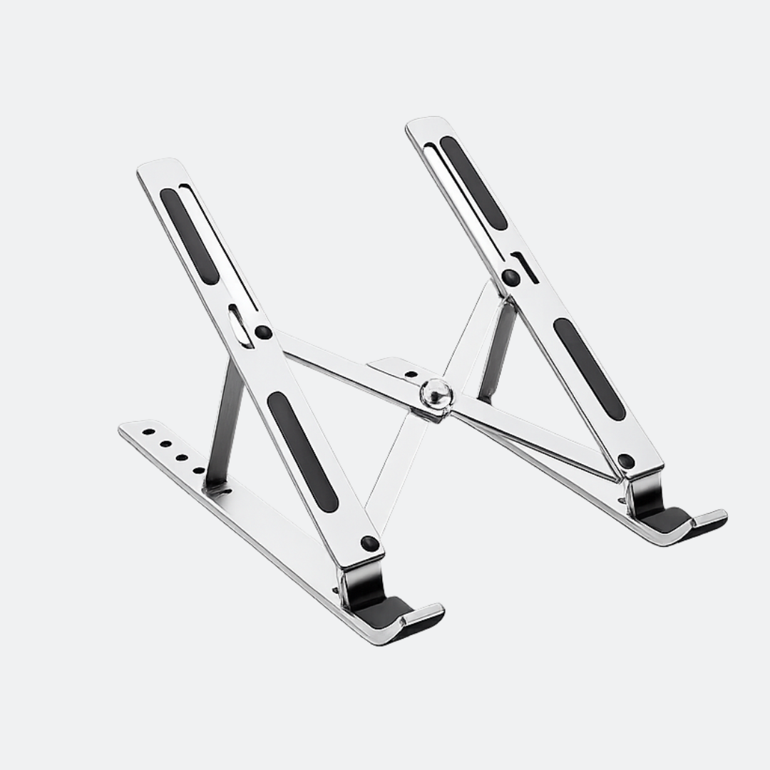 Standli adjustable aluminum laptop stand, front view