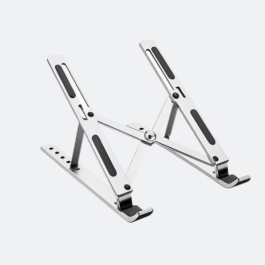 Standli adjustable aluminum laptop stand, front view